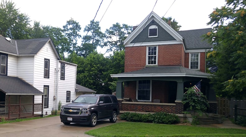 The St. Clair Twp. home where a Butler County sheriff’s deputy shot and killed a man Tuesday. NICK GRAHAM/STAFF