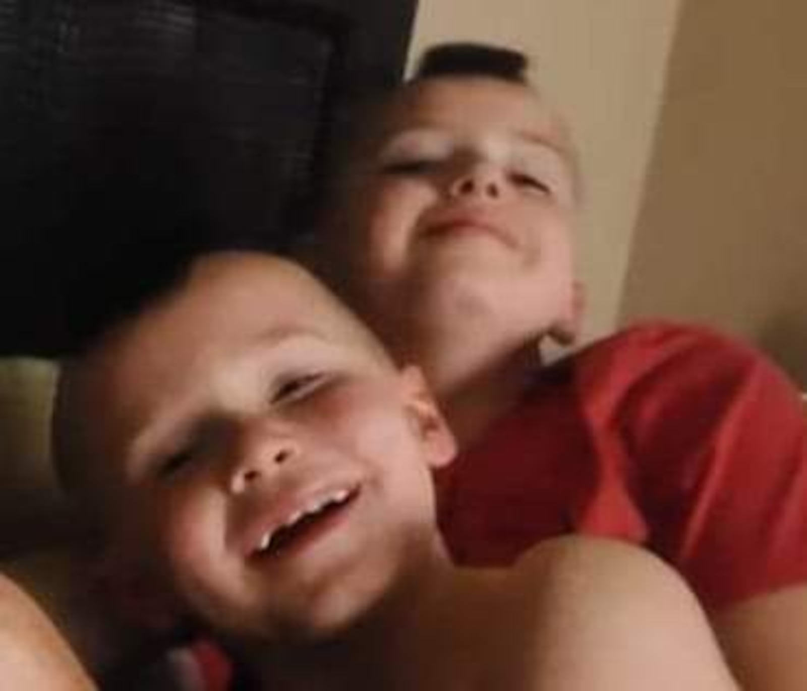 Nolen Scott Jones, in front, with brother, Logan Watson SUBMITTED