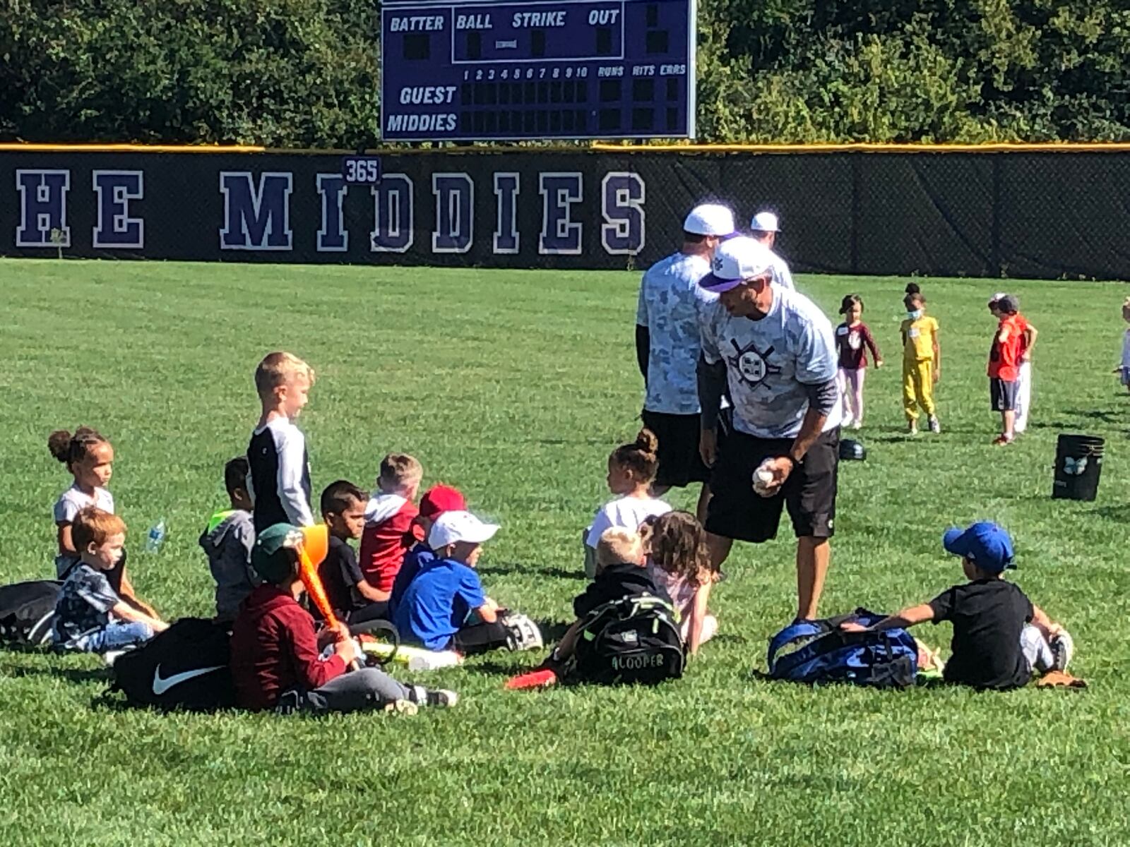 Hundreds of children attended the five Middie Way Baseball camps this year. The last camp was held Saturday at Lefferson Park. Middletown will start a Little League program in 2022. RICK McCRABB/STAFF