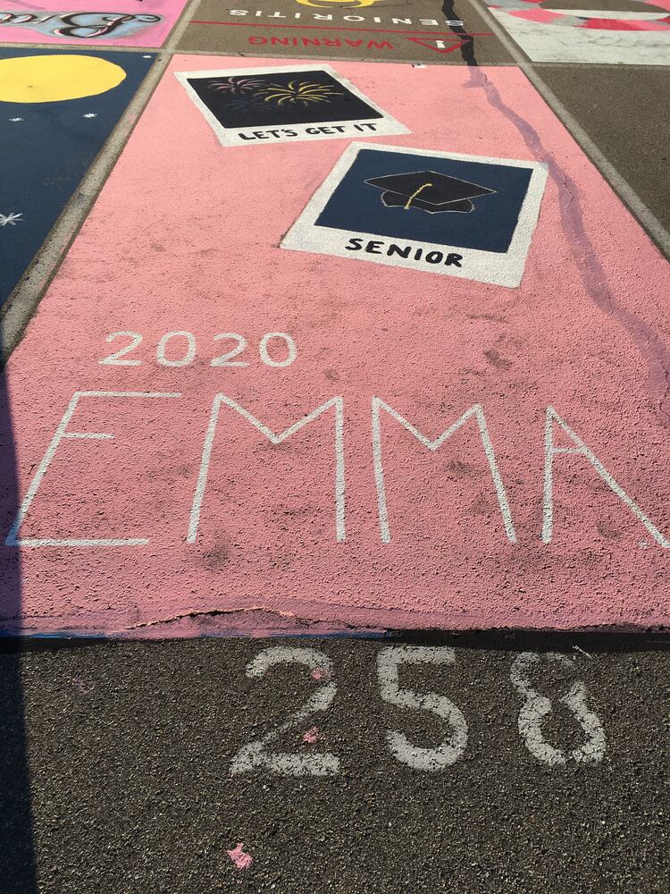 Lakota West senior parking spaces