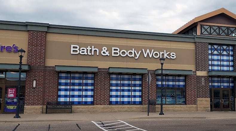 The new Bath & Body Works store opened with 3,616 square-feet of space in May next to Claire's in the Bridgewater Falls shopping center in Fairfield Twp. SUE KIESEWETTER/CONTRIBUTED
