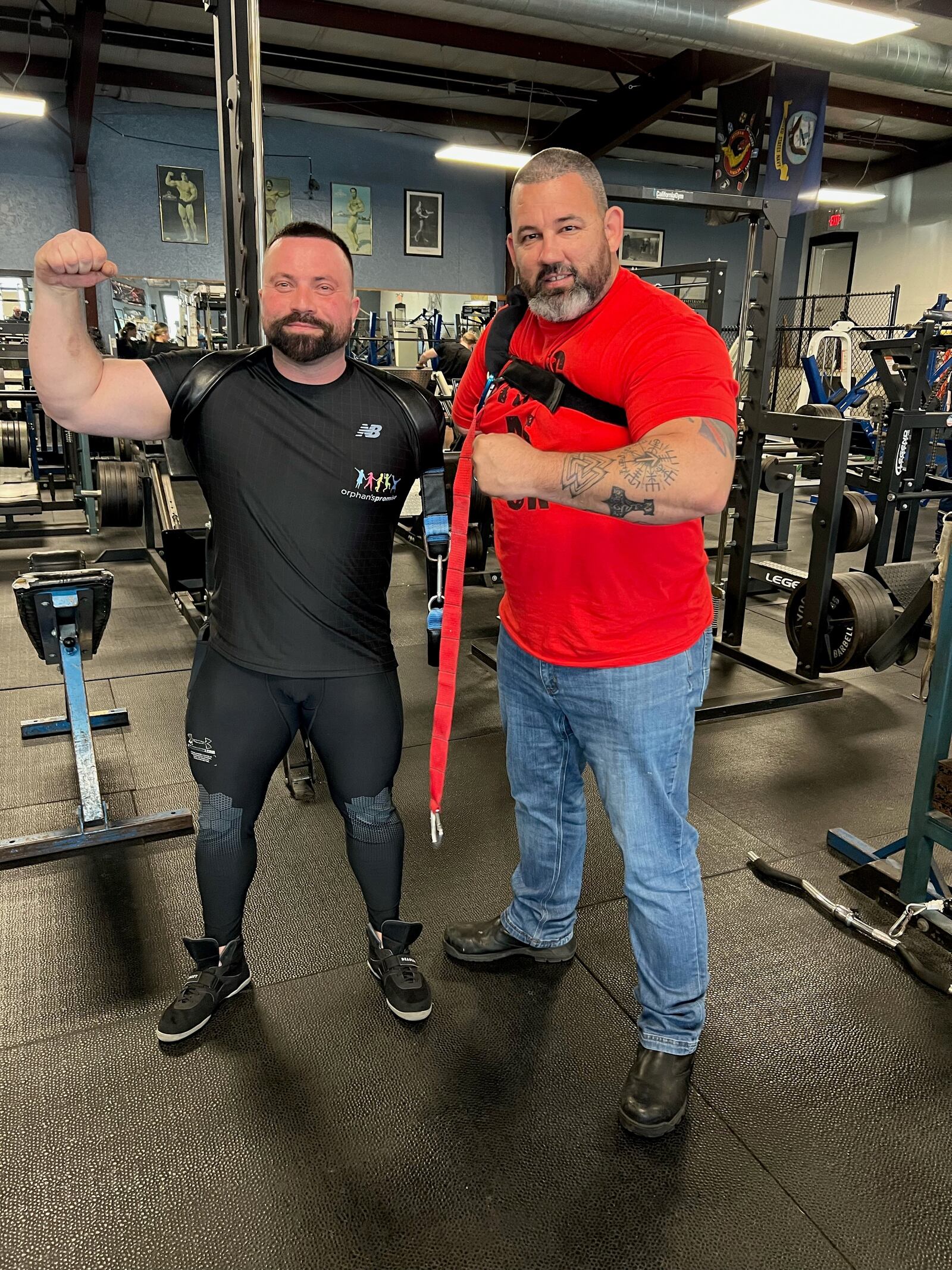On Wednesday a Ukrainian adaptive athlete, who recently traveled from his native country to compete in a strongman contest this week in Columbus, made a special side trip traveling to meet Diehl at his training gym of years, The Powerstation Gym. 
“He wanted to train with me. But I’m too beat up from the Miami competition so that was a little disappointing," said Middletown's acclaimed strongman Mike Diehl. (Provided Photo\Journal-News)