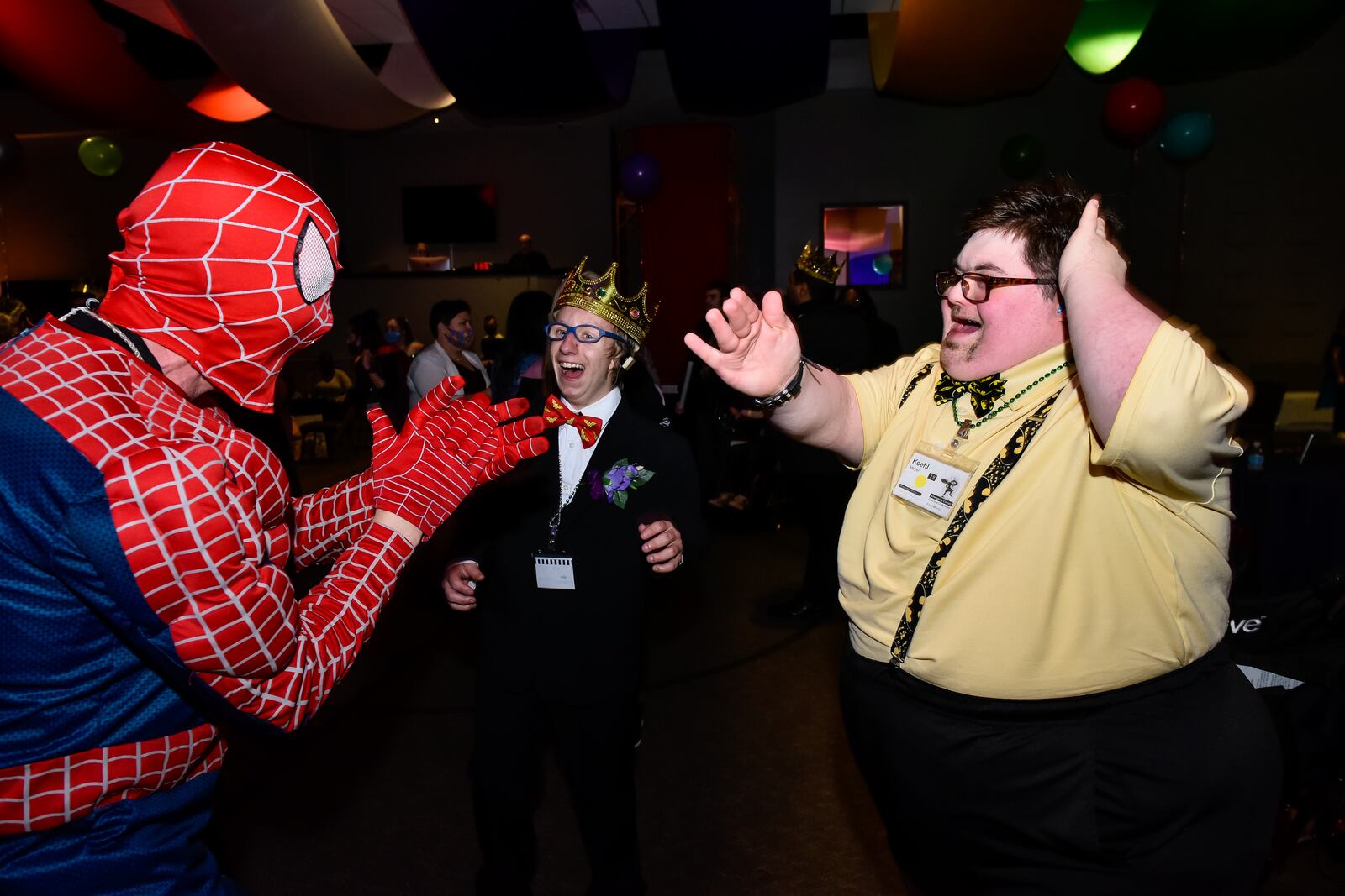 Christian “Koehl” Meyer, 21, was born with Down syndrome and he had open heart surgery when he was 3 1/2 months old. He has attended several "One Special Night" events at Berachah Church in Middletown. Attendees are treated like royalty with each person getting crowned king or queen on stage, Last year the them was Heroes Unite with many volunteers dressed as superheroes. NICK GRAHAM / STAFF