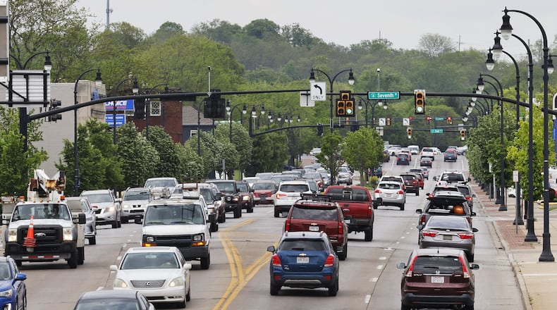 The city of Hamilton is seeking a $15 million grant from the Safe Streets and Roads for All Program established by the Bipartisan Infrastructure Law. The funds, which will see a $3.75 million city match, would implement projects identified in the city’s Safe Streets and Roads for All Action Plan in order to support Hamilton's efforts to achieve the Vision Zero goal of zero traffic deaths and serious injuries on Hamilton’s roadways. NICK GRAHAM/STAFF