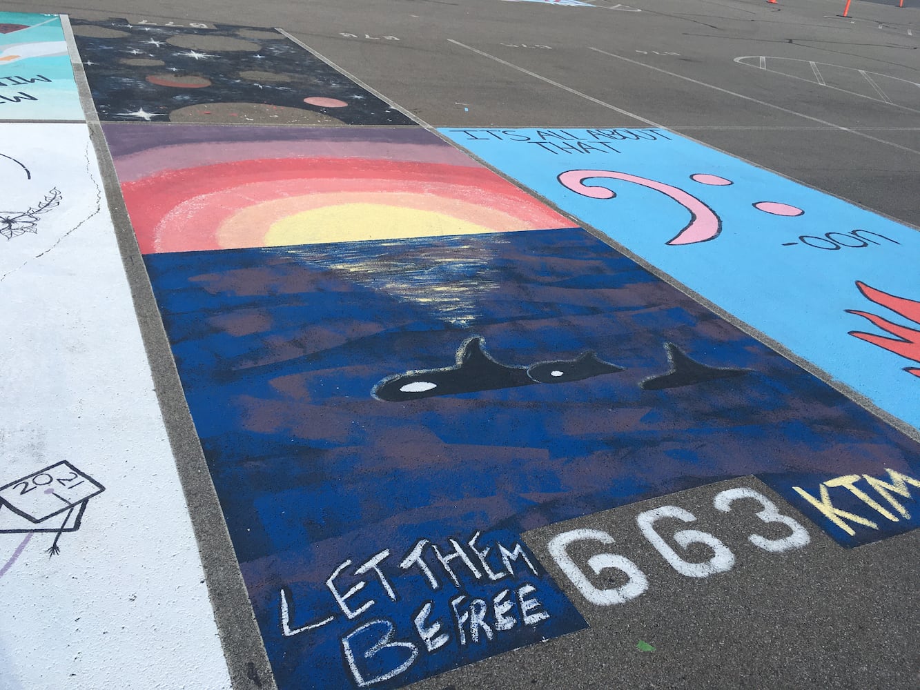 Lakota West High School parking lot spaces