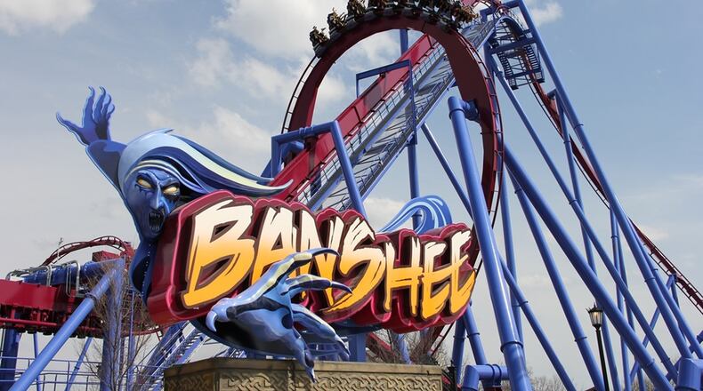 Kings Island debuted the $24 million roller coaster Banshee for the 2014 season. FILE
