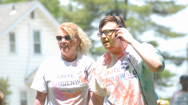 Lindenwald's Color Run took place Sunday, May 21, 2023. Roughly 50 participants started at Schuster Park, ran down Van Hook Avenue and finished at Benninghofen Park. CHRIS VOGT/CONTRIBUTOR