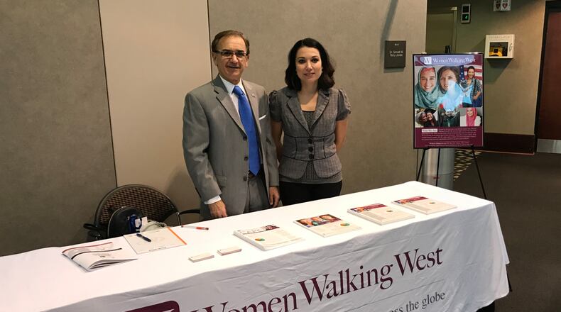 Mason's George Sehi, left, is the founder of Women Walking West, a nonprofit to support women achieving their educational goals. CONTRIBUTED