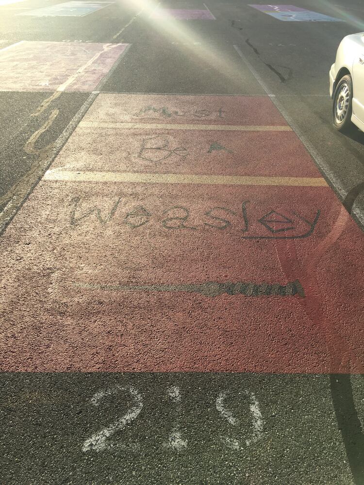 Lakota West senior parking spaces