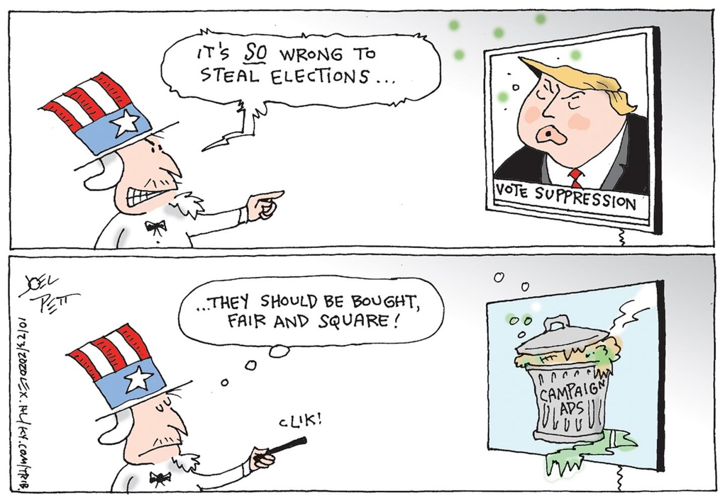 Week in cartoons: The final debate, Jeffrey Toobin and more