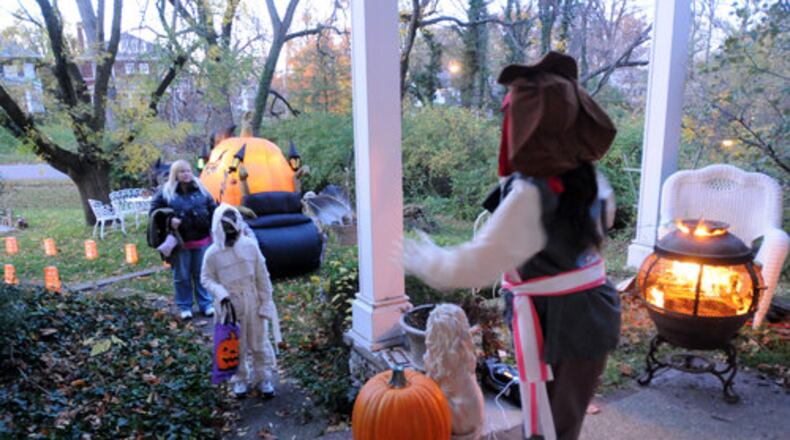 Kids go trick or treating in Hamilton in years past. FILE