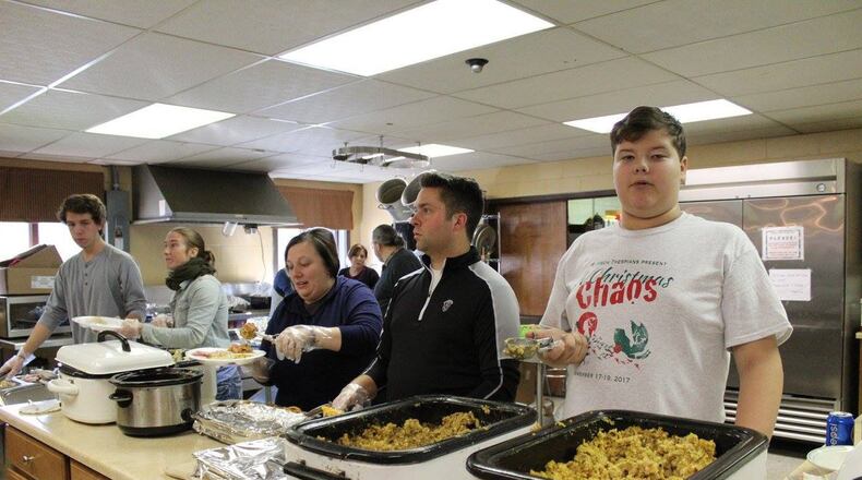 More than 100 volunteers helped prepare and serve the meal during last year’s Middletown Community Thanksgiving Dinner at Breiel Boulevard Church of God. This year’s event is from noon to 3 p.m. Nov. 22. It’s free and open to the public.