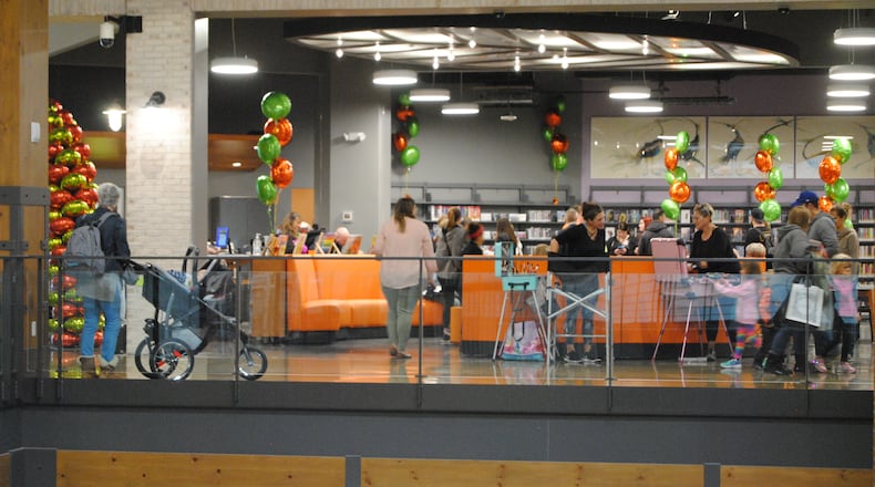 A new MidPointe Library branch opened Friday, Nov. 2, 2018, at Liberty Center in Liberty Twp. but now township officials are excited about a proposal for a new, larger location on Yankee Road to help serve the township's booming population. Zoning and purchase of the nearly 6 acres of property are still to be done but MidPointe officials say they are optimistic about developing a new branch location in one of the fastest growing communities in Butler County. (File Photo\Journal-News)