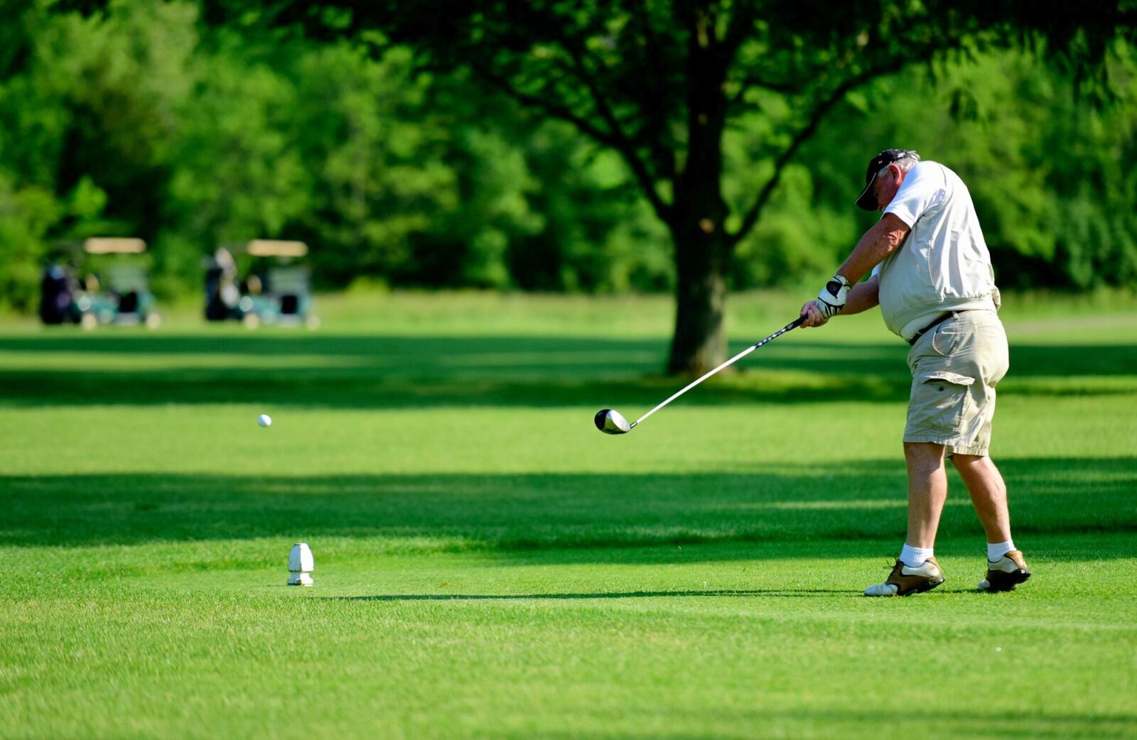 Jack Schnur tees off on hole 1 at Hamilton’s Twin Run Golf Course. Many of the people who bought the course’s special non-peak season passes — good from Memorial Day through Labor Day reside in the Middletown area.