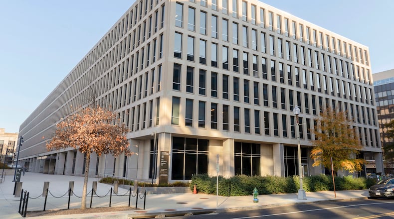 FILE - The U.S. Department of Education building is seen in Washington, Dec. 3, 2024. (AP Photo/Jose Luis Magana, File)