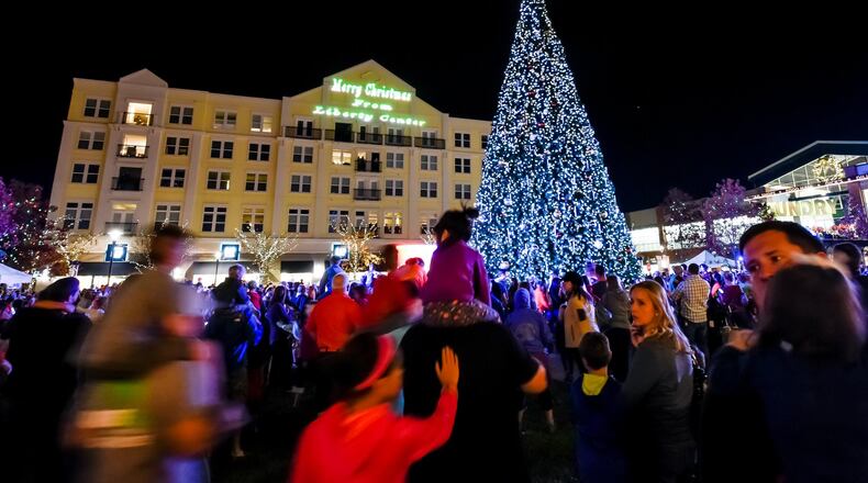 FILE PHOTO: In a previous Christmas season, hundreds turned out at Liberty Center in Liberty Twp. for the Holiday Parade and Christmas Tree Lighting to kick off the holiday season. NICK GRAHAM/STAFF