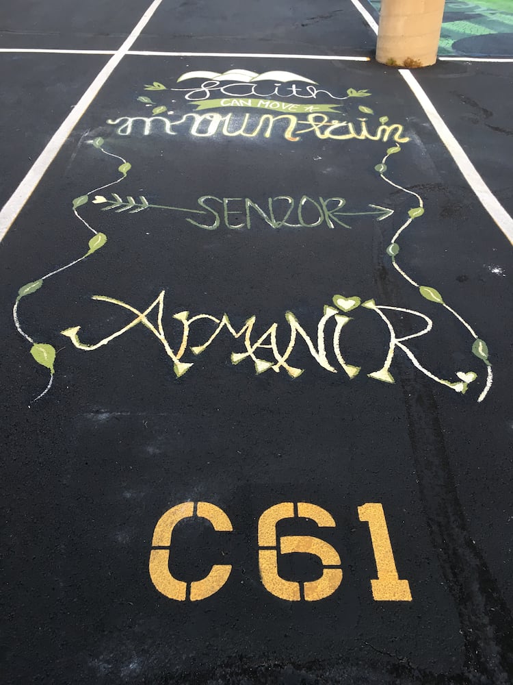 parking lot spaces