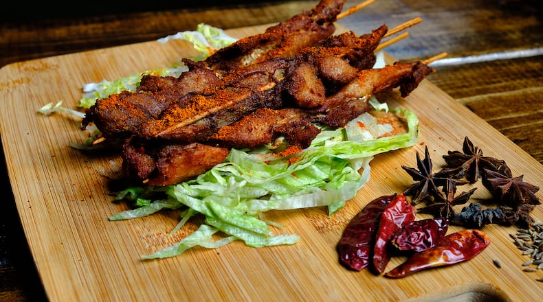 Steak Skewers from Tea n Bowl restaurant in Cincinnati will be one of many options at this weekend's Asian Food Fest. Photo by JP Leong/Contributed
