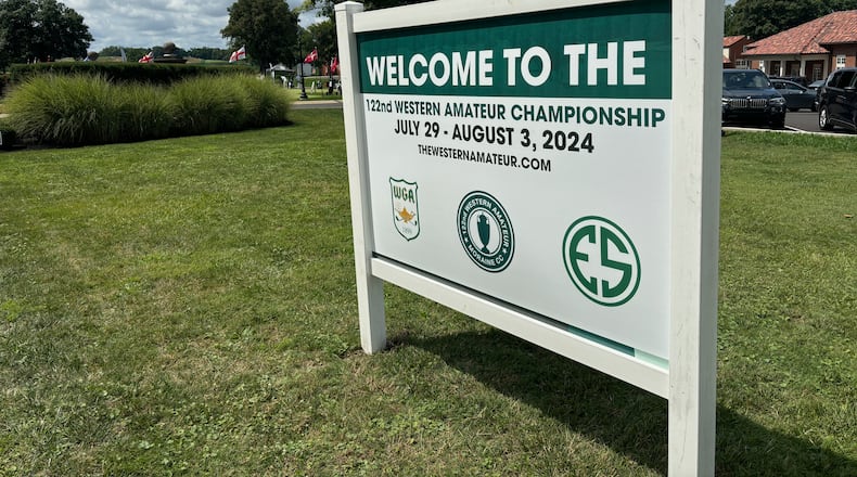 The scene during the first round of the Western Amateur Championship on Tuesday, July 30, 2024, at Moraine Country Club in Dayton. David Jablonski/Staff