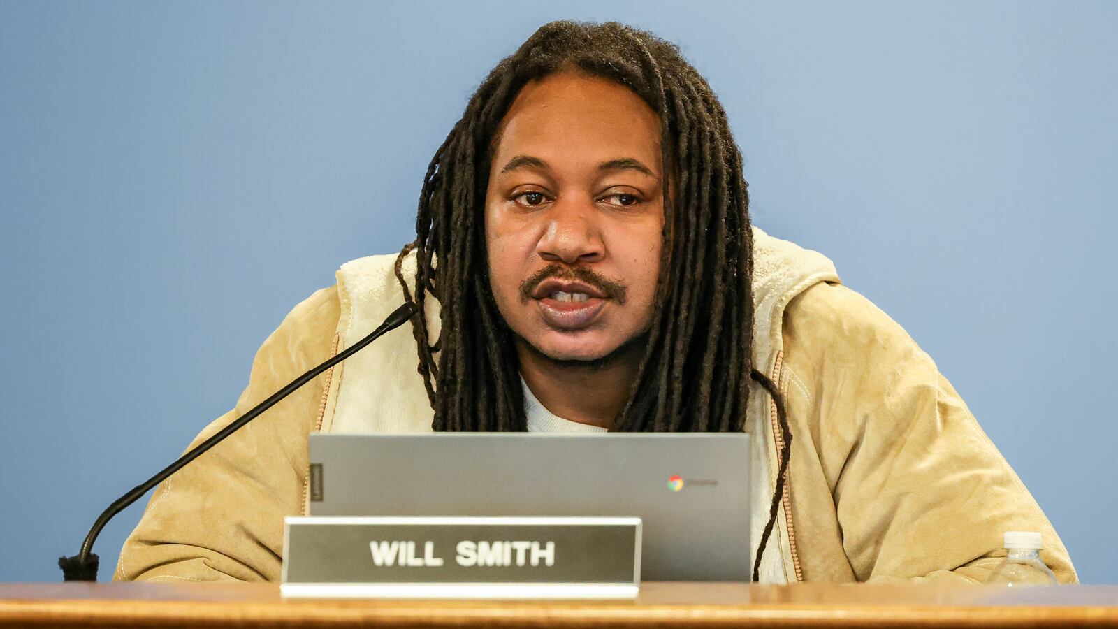 Dayton Public Schools board member Will Smith said the board understands the district's decision against signing a federal document the Trump administration is requiring institutions to sign to verify they do not use DEI programs. BRYANT BILLING / STAFF
