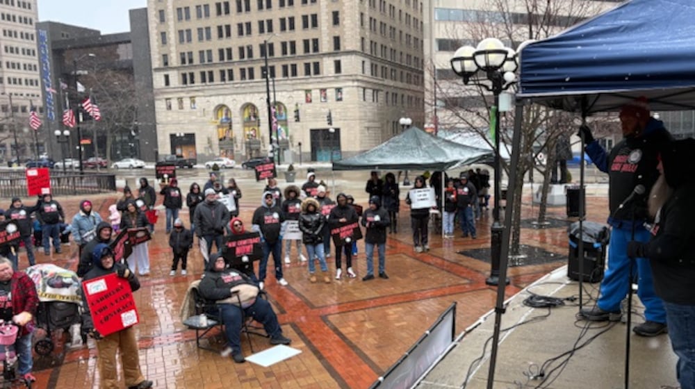 Mail carriers with the National Association of Letter Carriers gathered in downtown Dayton on Sunday to rally for fair contracts. The current NALC contract expires in March and negotiations are set to begin in the coming weeks. CONTRIBUTED