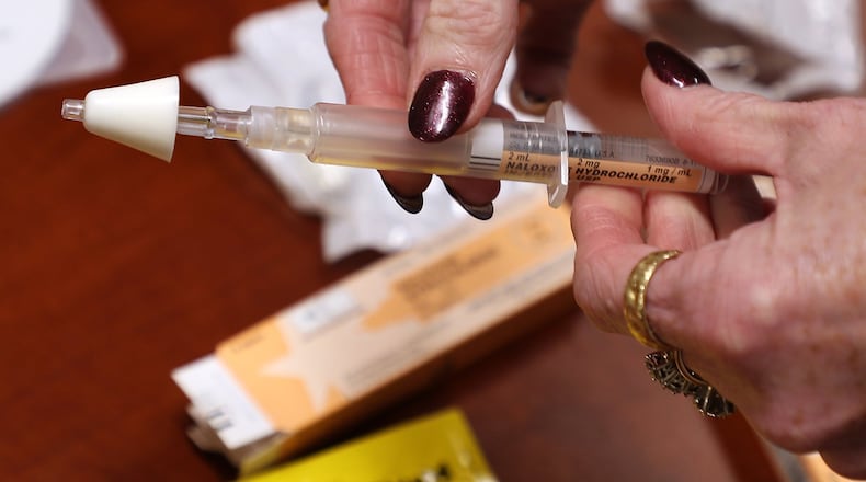 One dose of Narcan. BILL LACKEY/STAFF