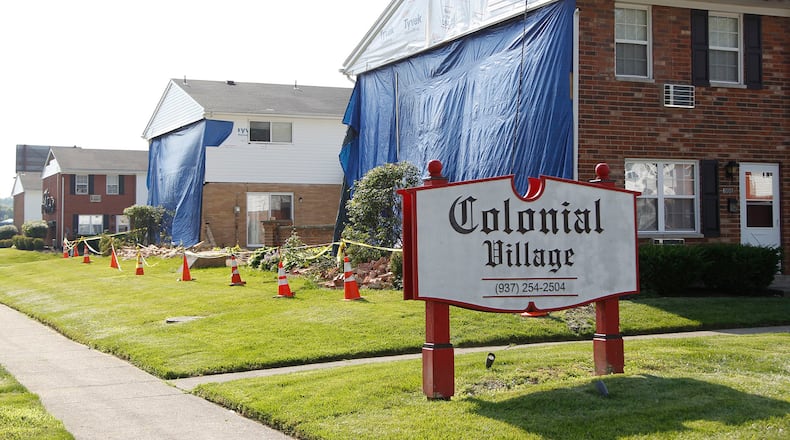 Tornado damage was evident at Colonial Village apartments in Riverside late last month. TY GREENLEES / STAFF