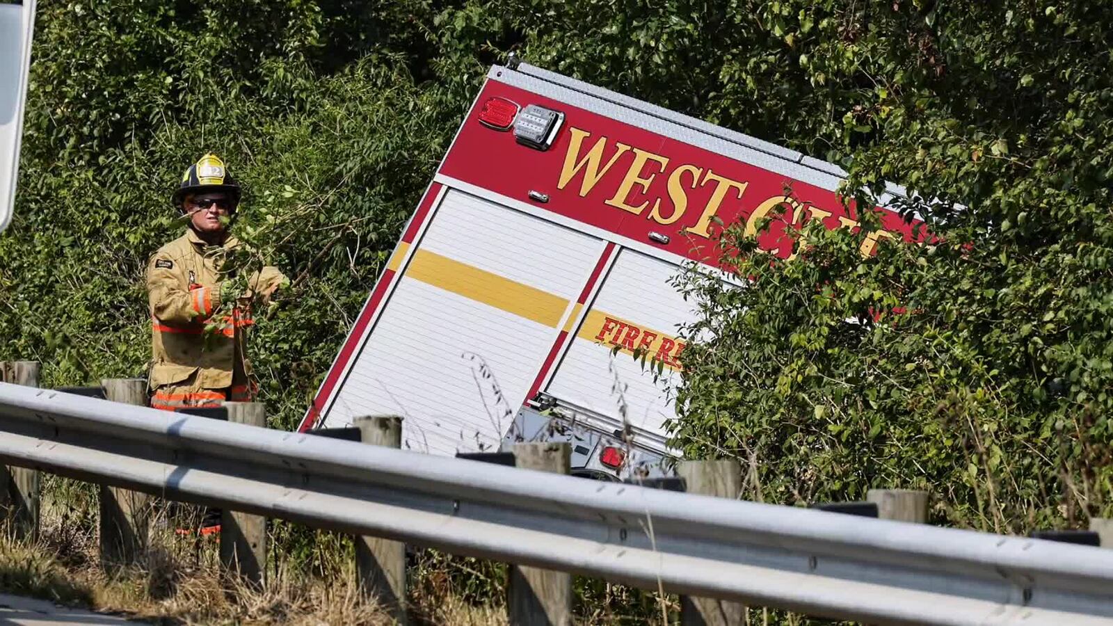 West Chester fire engine involved in crash