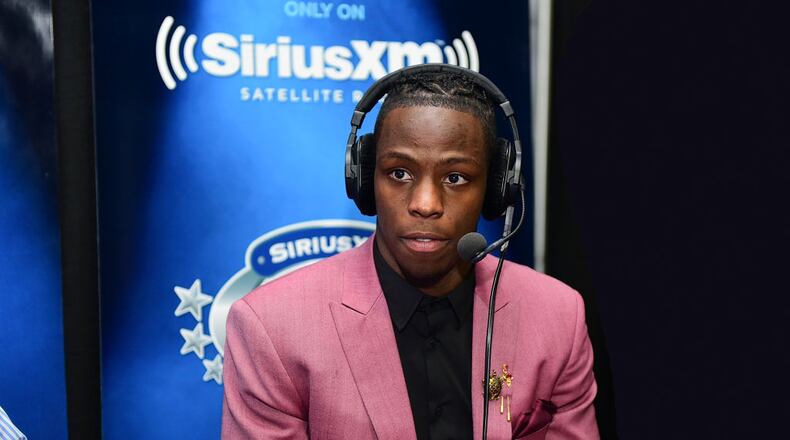 PHILADELPHIA, PA - APRIL 27: John Ross of Washington visits the SiriusXM NFL Radio talkshow after being picked #9 overall by the Cincinnati Bengals during the first round of 2017 NFL Draft at Philadelphia Museum of Art on April 27, 2017 in Philadelphia, Pennsylvania. (Photo by Lisa Lake/Getty Images for SiriusXM)