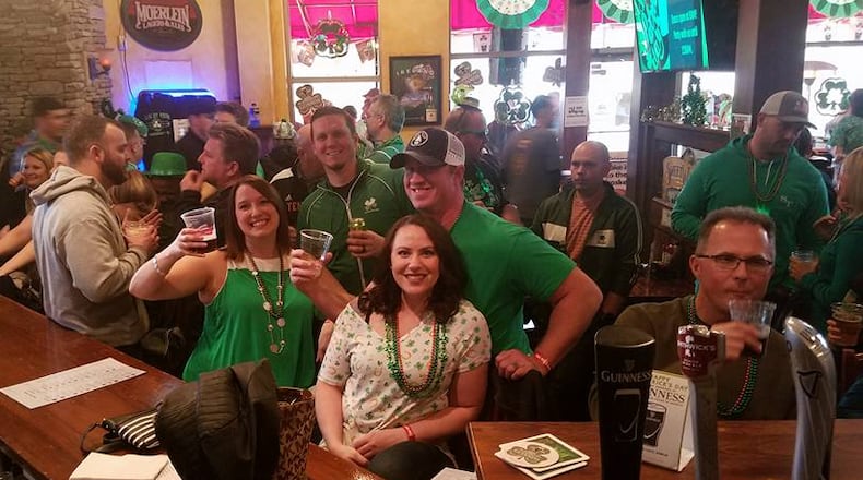 The Dingle House in West Chester Twp. annually hosts a large St. Patrick's Day gathering. This image from previous years preceded the shutdown of restaurants for all services but takeout in 2020 because of COVID-19 precautions. CONTRIBUTED