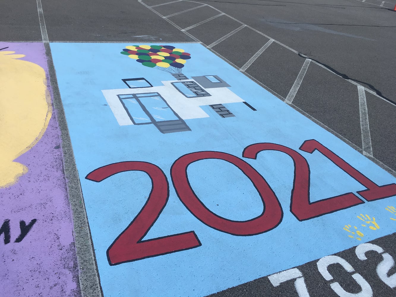 Lakota West High School parking lot spaces