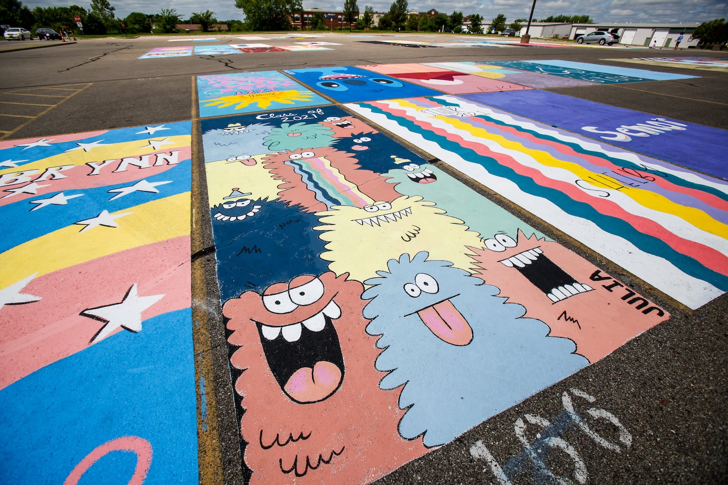 081220 Lakota East parking spot painting