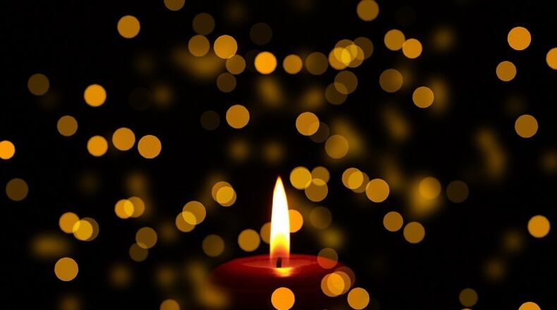 Obituary candle.