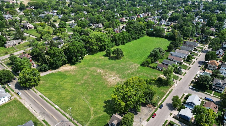Multiple houses could be built on the property of the former Lincoln School on Central Avenue in Middletown. NICK GRAHAM/STAFF