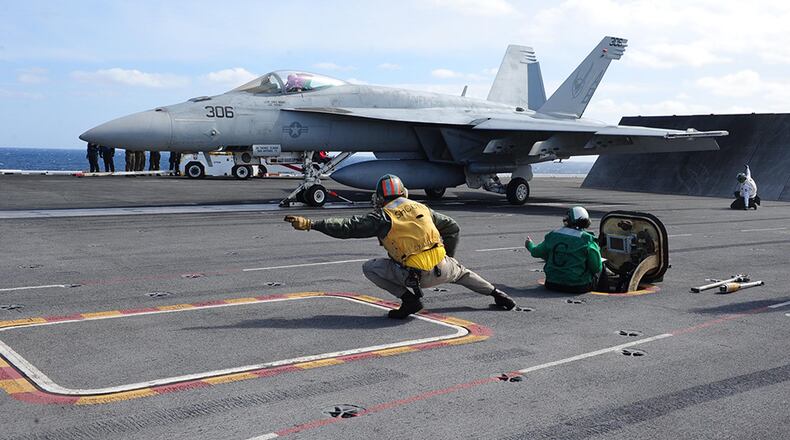 F/A 18 Hornet fighter. Boeing image