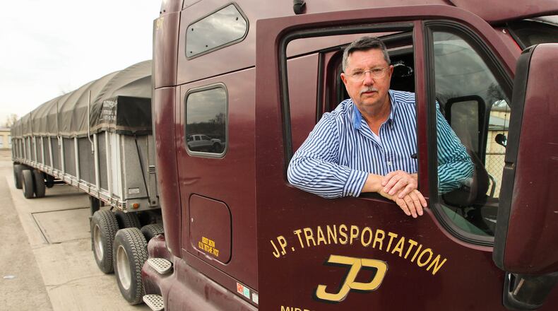 Ken Henderson is the owner of J.P. Transportation Company in Middletown. Staff photo by Nick Daggy