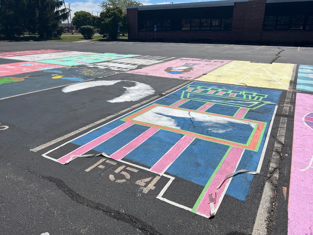 Hamilton high school senior parking lot spaces