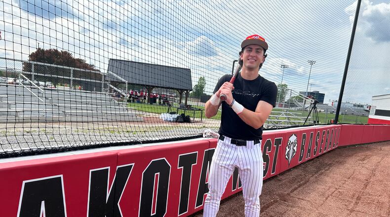 Keegan Campbell, a senior on the Lakota West High School baseball team, is 4-0 with a 0.00 ERA. The middle reliever also plays outfield. RICK McCRABB/CONTRIBUTOR