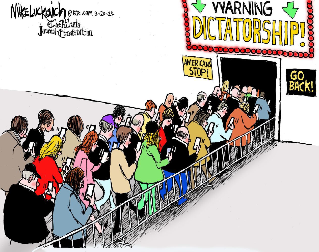 CARTOONS: Mike Luckovich, March 24, 2024
