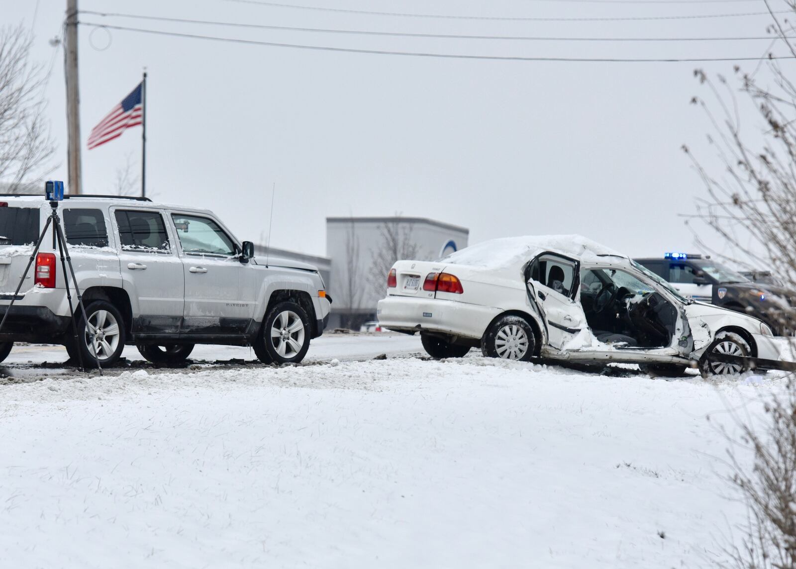 A female car passenger was killed Friday, Feb. 1, 2019, in a Fairfield crash, police said. The crash occurred at around 6:45 a.m. at Port Union Rd. and Quality Boulevard.