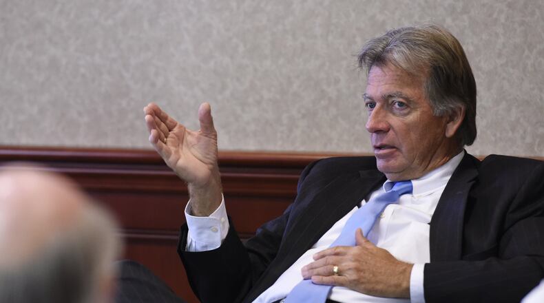 Butler County Commissioner T.C. Rogers during the county’s 2015 budget talks. (NICK GRAHAM/STAFF FILE PHOTO/2015)