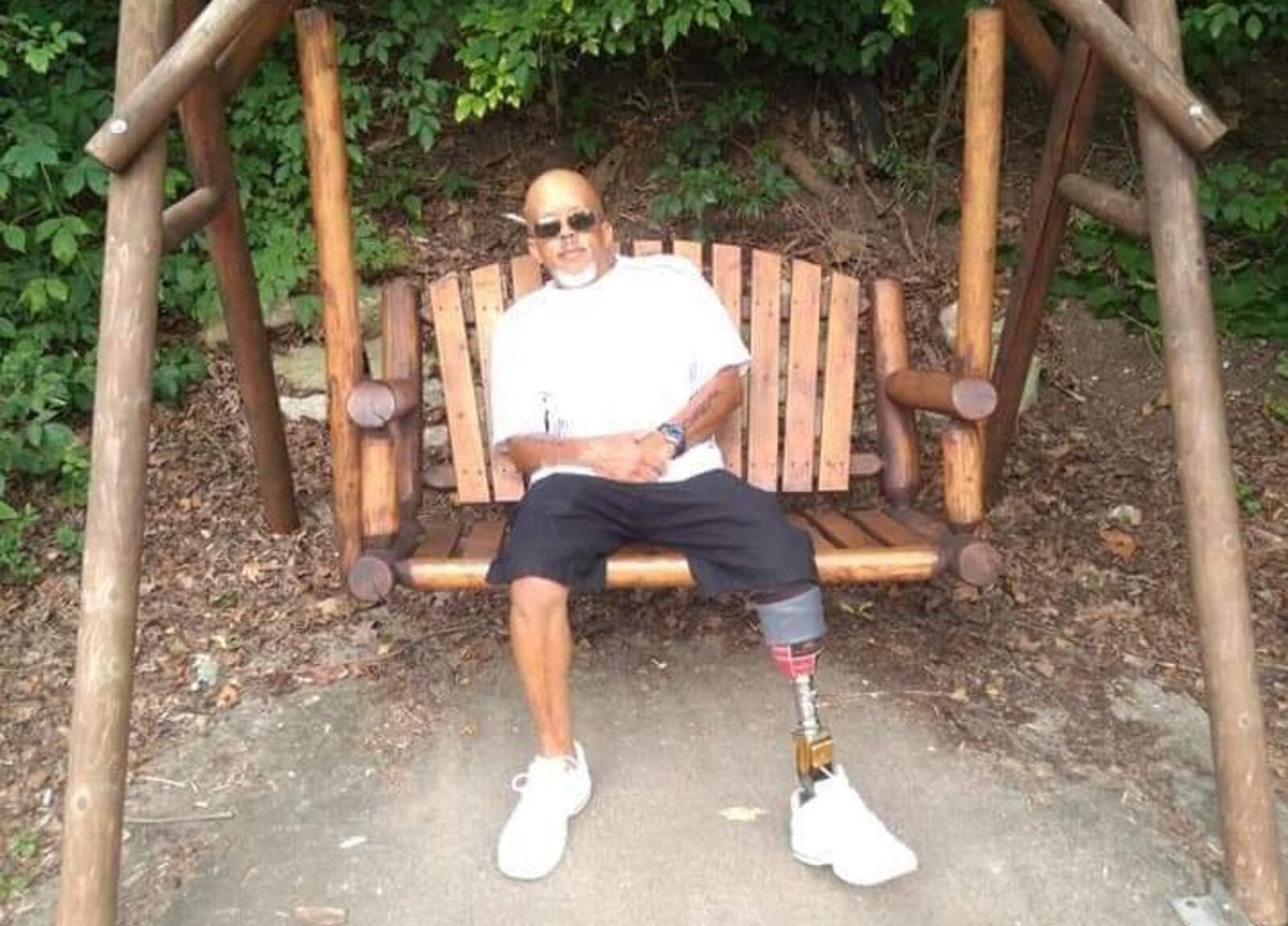 Harry Truss II, who lost his left leg when he was 5, died June 7 at Hospice Care of Middletown. He was 53. SUBMITTED PHOTO