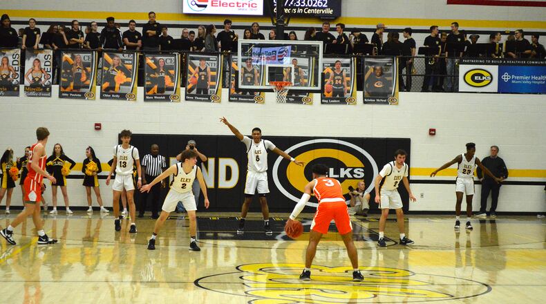Centerville topped Beavercreek to win an outright GWOC American title on Friday, Feb. 14, 2020, at Centerville. Eric Frantz/CONTRIBUTED