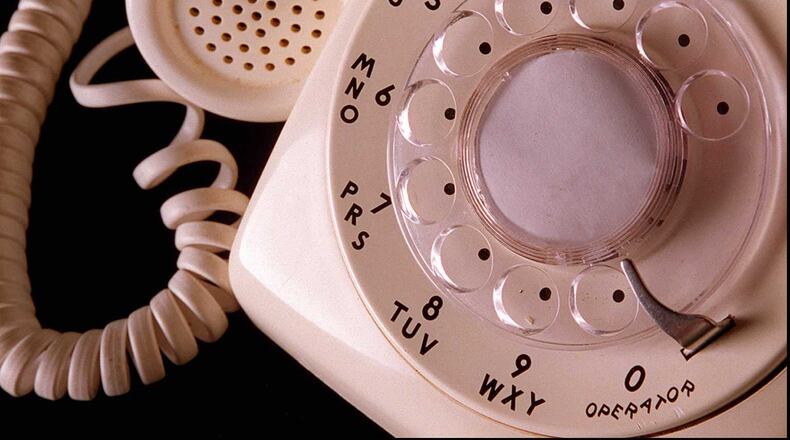 This is what telephones used to look like: Studio shot of an old rotary phone. FILE