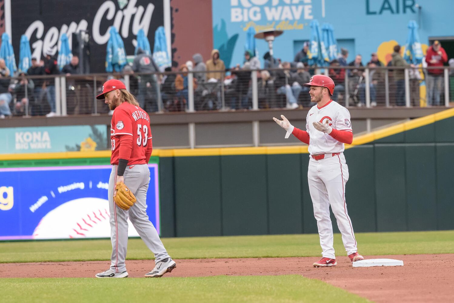 PHOTOS: Cincinnati Reds vs. Reds Top Prospects at Day Air Ballpark