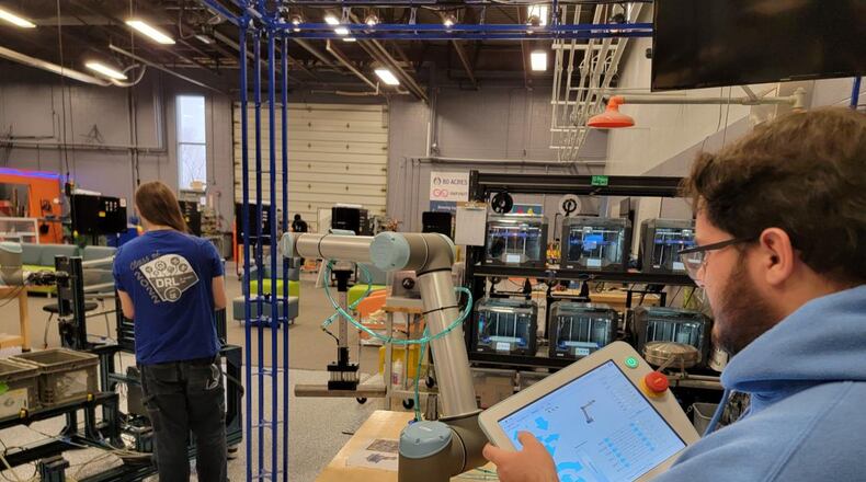 Butler Tech officials recently learned their robotics mechatronics program for area high school students won a state grant of more then a quarter of a million dollars to buy new training equipment. The three-year-old mechatronics program - whose robotic lab is pictured - is already on par with most universities in the nation, say program officials. Teens earn industry credentials that allow them quick employment in area industries. (Provided Photo\Journal-News)