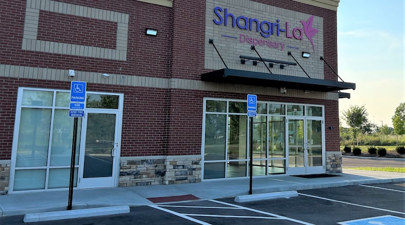 Shangri-La Dispensary, 211 Brooks Drive, is one of four medical marijuana businesses in the city of Monroe. RICK McCRABB/STAFF
