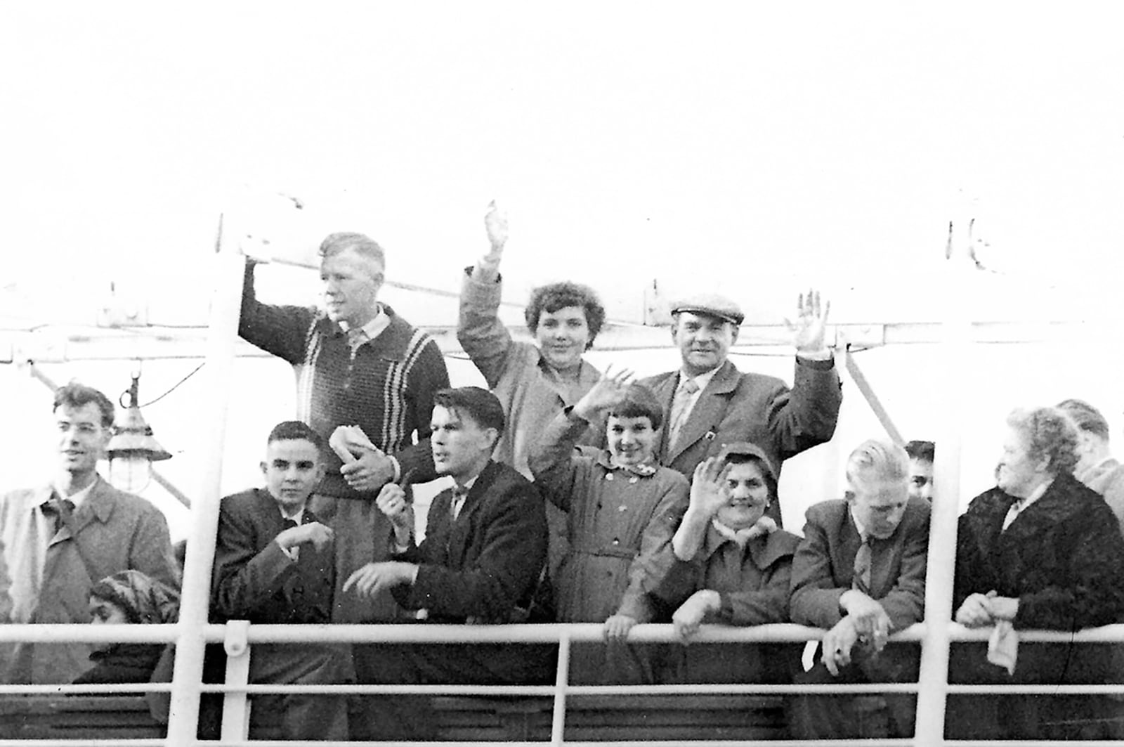 Marie Bronius immigrated to the United States from Holland in 1956 with her family. This photo was taken on the boat before they left Holland. Bronius is in the back row second from left, her father Albertus next to her, in front her sister Johanna and her mother Gertruda. CONTRIBUTED