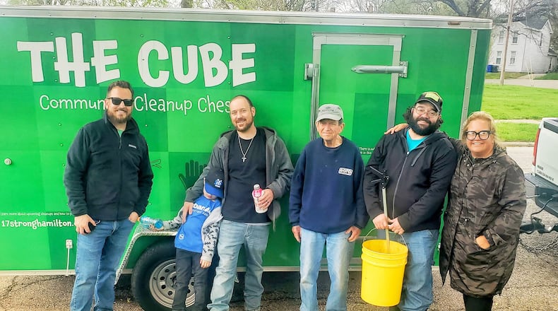 The 17Strong group will be taking The Cube out to the city's 17 neighborhoods beginning May 1. Each day in the first 17 days of May at 1700 hours, cleanups at designated areas within the neighborhood will take place for an hour. PROVIDED/17STRONG