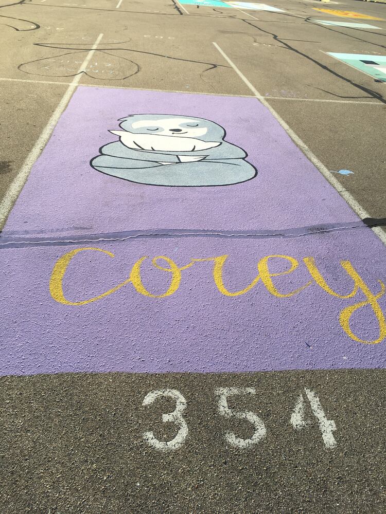 Lakota West senior parking spaces